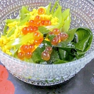 名残りのレシピ☆　「茎わかめポン酢和え」